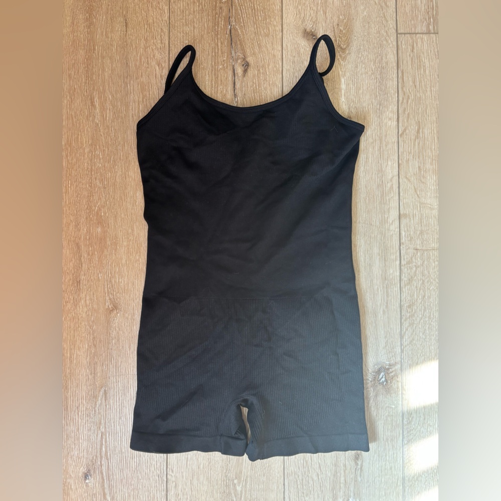 Black activewear one piece